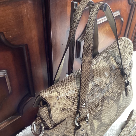Coach Exotic Snakeskin Campbell Satchel - Picture 4 of 11